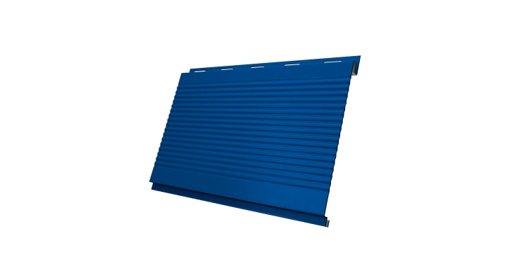 Вертикаль 0,2 gofr 0.5 Satin с пленкой RAL 5005 сигнальный синий