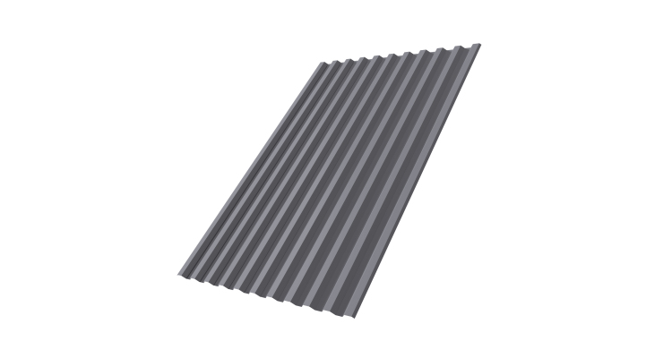 Профнастил С21R 0.45 PE RAL 7004 сигнальный серый