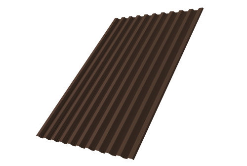 Профнастил С21 R 0,5 Satin RAL 8017 шоколад