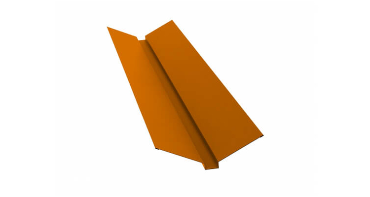 Планка ендовы верхней 115x30x115 0,45 PE RAL 2004 оранжевый (2м)