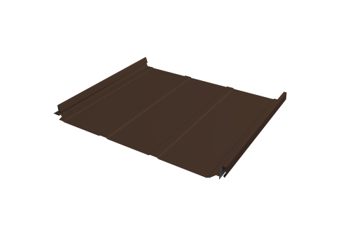 Кликфальц Pro Line Grand Line 0,5 Satin с пленкой на замках RAL 8017 шоколад