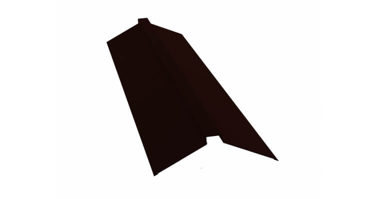 Планка конька плоского 115х30х115 Atlas RR 32 темно-коричневый