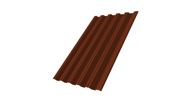 Профнастил HC35R 0,7 PE RAL 3009 оксидно-красный