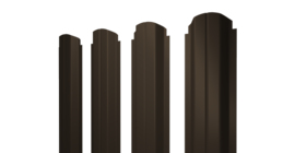 Штакетник П-образный A фигурный 0,5 Atlas X RR 32 темно-коричневый