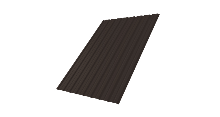 Профнастил С10B 0.5 Velur X RR 32 темно-коричневый