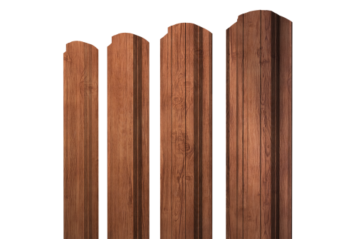 Штакетник Прямоугольный фигурный 0,45 Print Premium Rowan Wood Intense FTC