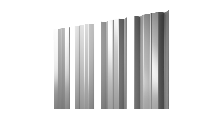 Штакетник М-образный В с прямым резом 0.45 Drap RAL 9003 сигнальный белый