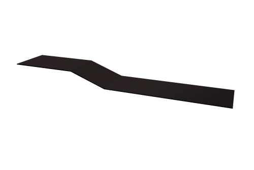 Планка крепежная фальц 0,45 Drap TX RAL 9005 черный (3м)