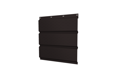Софит металлический полная перфорация 0,5 Satin Matt TX с пленкой RAL 9005 черный