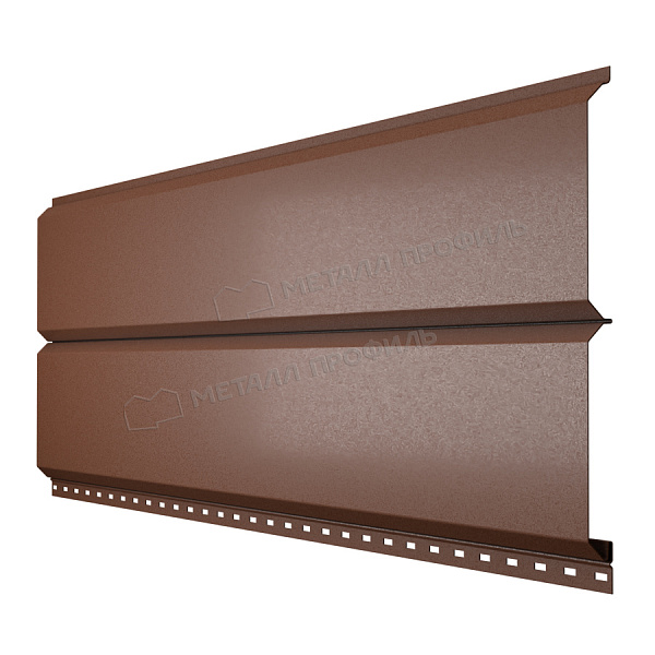 Сайдинг Металл Профиль Lбрус-15х240 (VALORI-20-Brown-0.5)