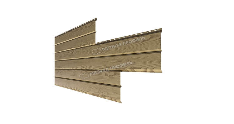 Сайдинг Металл Профиль Lбрус-XL-14х335 (ECOSTEEL_MA-01-Сосна-0.5)