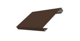 Ламель лицевая 150 забора жалюзи Texas 0.5 PurLite Matt с пленкой RAL 8017 шоколад