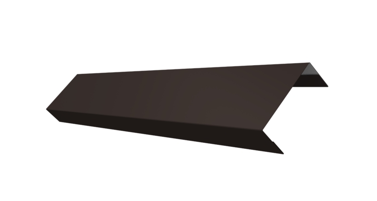 Ламель лицевая 50 забора жалюзи Texas 0.5 PurPro с пленкой RR 32 темно-коричневый