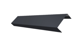 Ламель обратная 50 забора жалюзи Texas 0.45 PE-Double с пленкой RAL 7024 мокрый асфальт