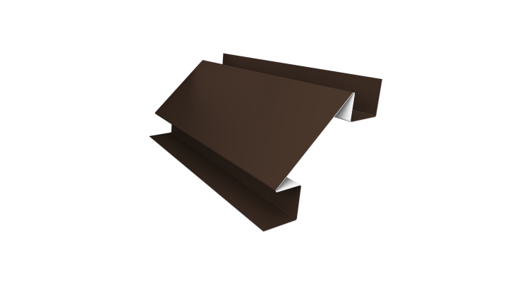 Планка угла внутреннего сложного Экобрус Grand Line 0,45 Drap ST RAL 8017 шоколад (3м)