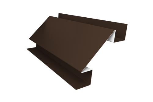 Планка угла внутреннего сложного Экобрус Grand Line 0,45 Drap TX RAL 8017 шоколад (3м)