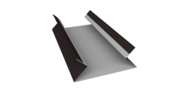 Планка угла внутреннего составная верхняя 0,5 Drap TX RAL 9005 черный (3м)