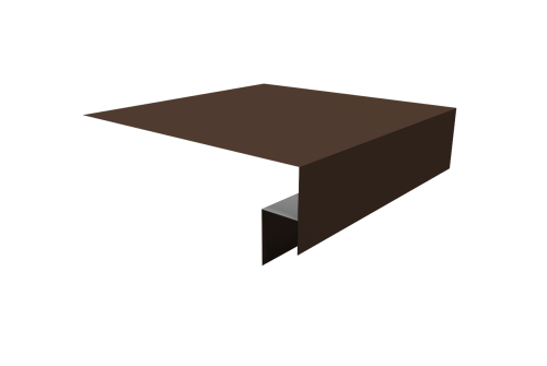 Планка околооконная сложная Экобрус Grand Line 200х50х25 0,45 Drap RAL 8017 шоколад (3м)