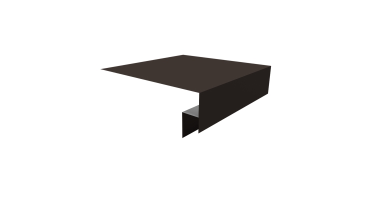 Планка околооконная сложная Экобрус Grand Line 250х50х25 0,5 Satin Matt RR 32 темно-коричневый (2м)