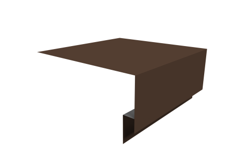 Планка околооконная сложная Экобрус Grand Line 250х75х25 0,5 Satin с пленкой RAL 8017 шоколад (3м)