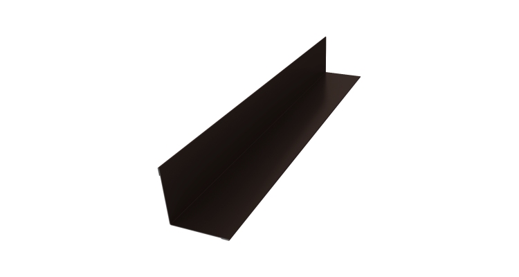 Угол внутренний 50х50 0,5 Satin с пленкой RR 32 темно-коричневый (2м)