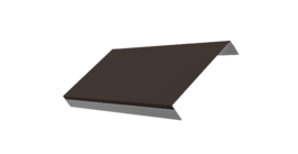 Ламель обратная 200 забора жалюзи Texas 0.5 Satin Matt с пленкой RR 32 темно-коричневый