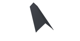 Угол внешний 110х110 0,45 Drap TwinColor RAL 7024 мокрый асфальт (3м)