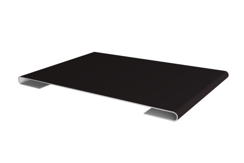 Планка стыковочная 0,45 Drap RAL 9005 черный (3м)