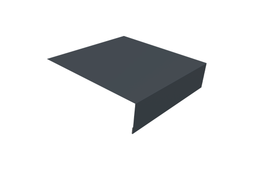 Планка околооконная простая 200х50 0,45 Drap TX RAL 7024 мокрый асфальт (2м)