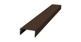 Крышка 30х15 жалюзи Texas 0,5 PurLite Matt RAL 8017 шоколад (3м)