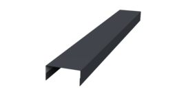 Крышка 30х20 жалюзи Texas 0,45 PE-Double RAL 7024 мокрый асфальт (2,5м)