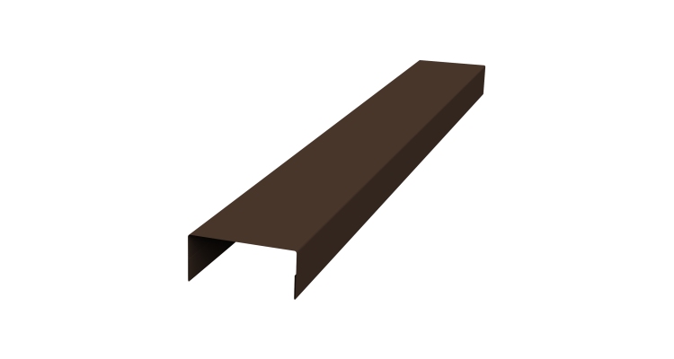 Крышка 30х20 жалюзи Texas 0,5 Drap RAL 8017 шоколад (2,5м)