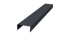 Крышка 30х20 жалюзи Texas 0,5 Drap TX RAL 7024 мокрый асфальт (3м)