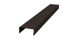 Крышка 45х20 жалюзи Texas 0,5 Rooftop Бархат RR 32 темно-коричневый (2м)