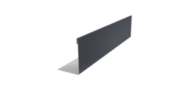 Нащельник 125 Texas 25х35 0,45 Drap TR RAL 7024 мокрый асфальт (L1,8)