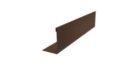 Нащельник 150 Texas 25х35 0,45 Drap-double TX RAL 8017 шоколад (L1,8)