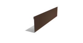 Нащельник 125 Texas 25х35 0,5 Satin Matt RAL 8017 шоколад (L1,8)