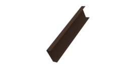 Декоративная накладка на столб универсальная 80х80 для забора жалюзи 0,45 Drap-double TX RAL 8017 шоколад (1,8м)