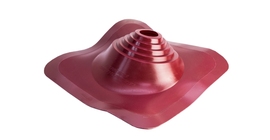 Проходной элемент MF CN угловой №110 (75-200мм) +240 силиконовый (металлический окрашенный фланец) красный