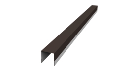 Планка вертикальная обратная для забора жалюзи Palermo 0,5 PurPro RR 32 темно-коричневый (2м)