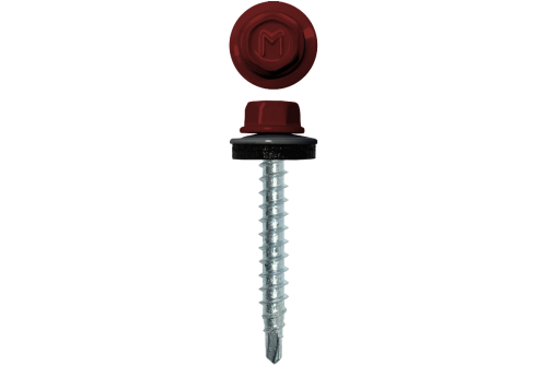 Саморез кровельный Daxmer 4,8х35 RAL 3011 (250) сверло №1