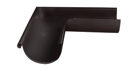 Угол желоба внешний GL PE Matt 90гр 125 мм RR 32 темно-коричневый