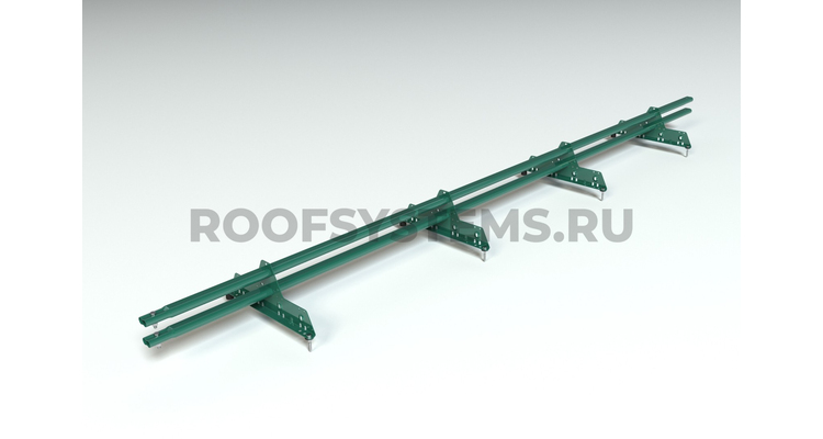 Снегозадержатель PRESTIGE ZN 45*25 овальный 3,0м NEXT RAL 6005 (зеленый мох)